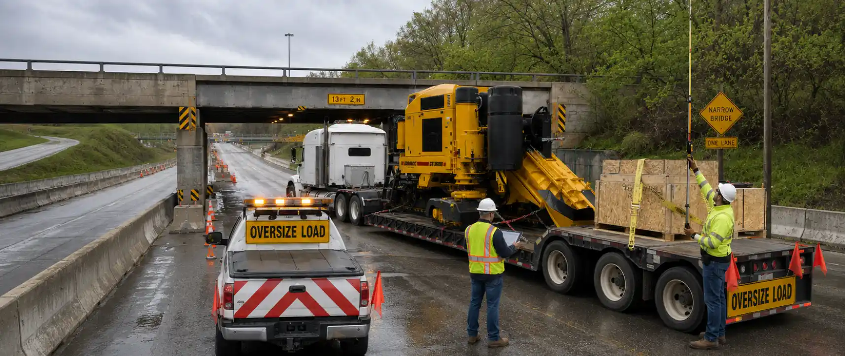 Los desafíos detrás de cada transporte de carga sobredimensionada